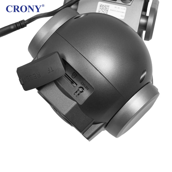 CRONY Care CamPro CM-Q820EM 6MP PTZ Wireless Security Camera, 2K Dual Lens, WiFi & Ethernet, 275° Pan 90° Tilt, Two-Way Audio, IR Night Vision, Motion & Human Detection, TF Card & Cloud Storage, Android & iOS App
