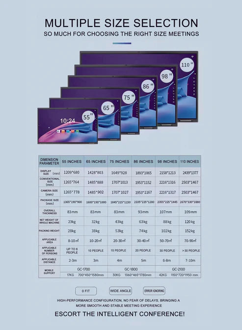 CRONY TX65-1 65 inch conference machine Touch Screen Infrared Interactive Whiteboard Smart TV