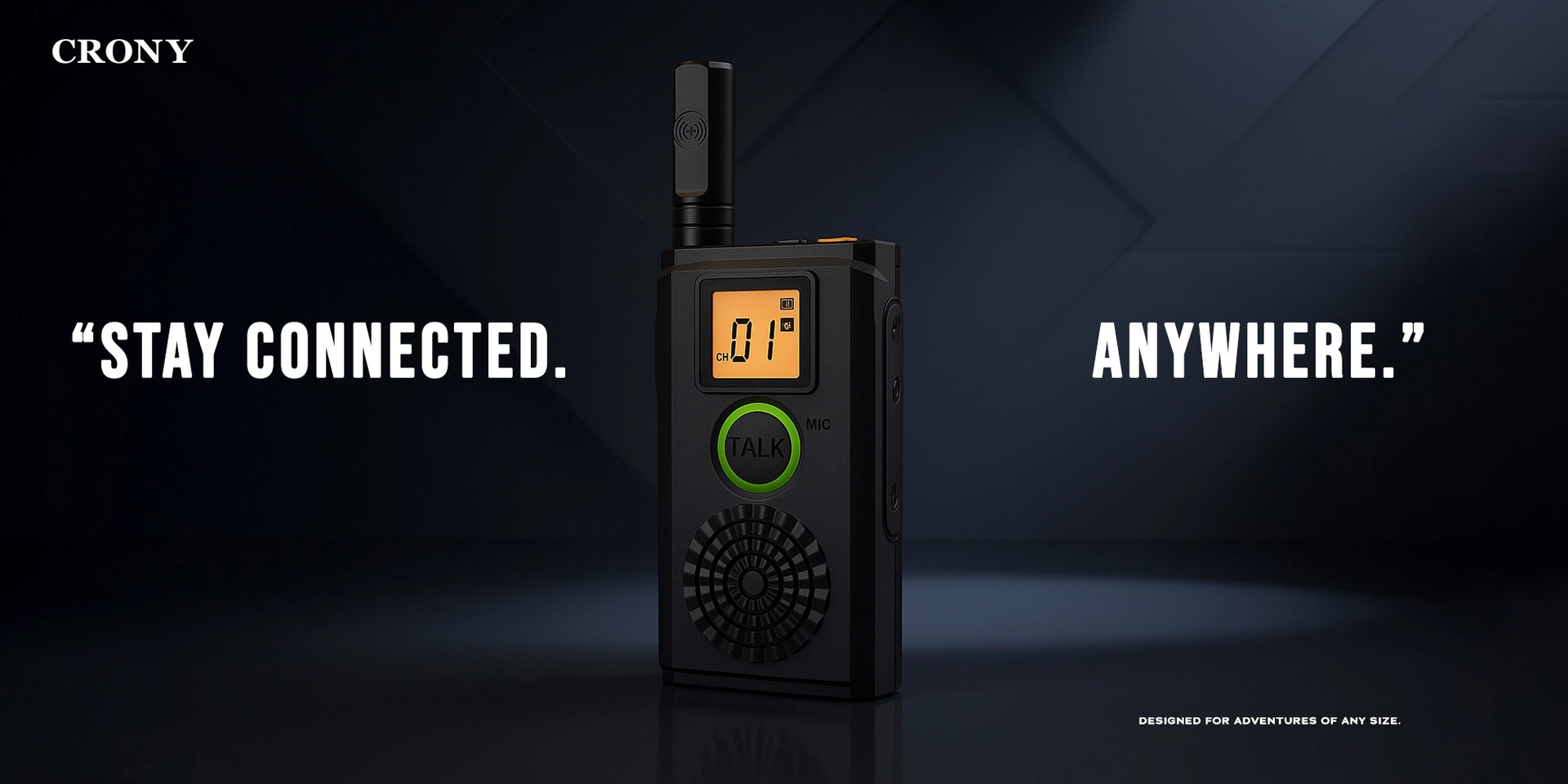 CRONY 5W CY-998 Walkie talkie T-368 Two Way Radio Professional FM 1-4 KM - Hero Banner 1