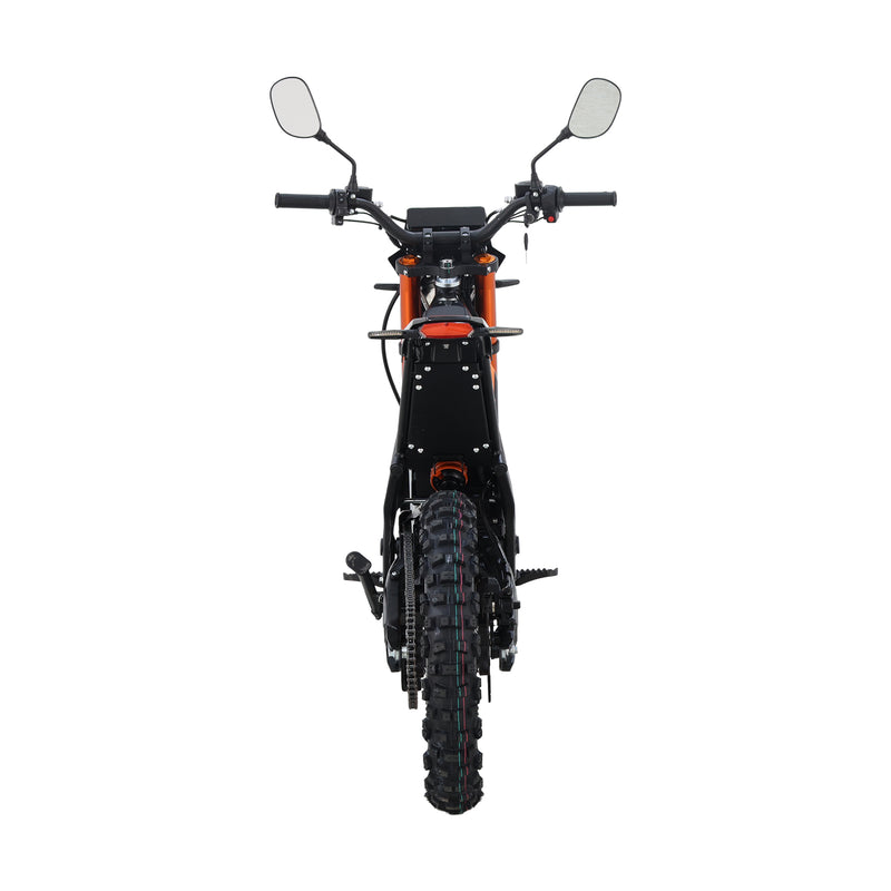 CRONY-06 E-Dirt Bike, 6000W Electric Dirt Bike with 85–100 KM/H Top Speed, 72V 27Ah Battery, 55–70 KM Range, Dual Suspension, Front & Rear Disc Brakes, 19"/16" Off-Road Tires, LED Display, Headlight & Rearview Mirror