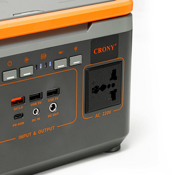 CRONY BS300 Portable Power Station Portable 300W lithium solar power generator system with wireless charging
