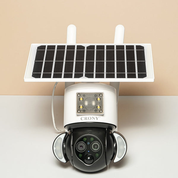 CRONY ST-558-8MP-12X-4G Dual Lens Zoom Solar Battery Camera Solar Camera CCTV Surveillance PIR Outdoor 12X Zoom Dual Lens