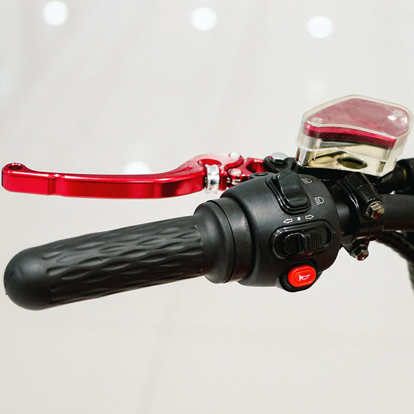 CRONY NEW X1 Harley Electrocar car With BT Speaker Electrocar car Citycoco Fat Tire Electric Motorcycle Red