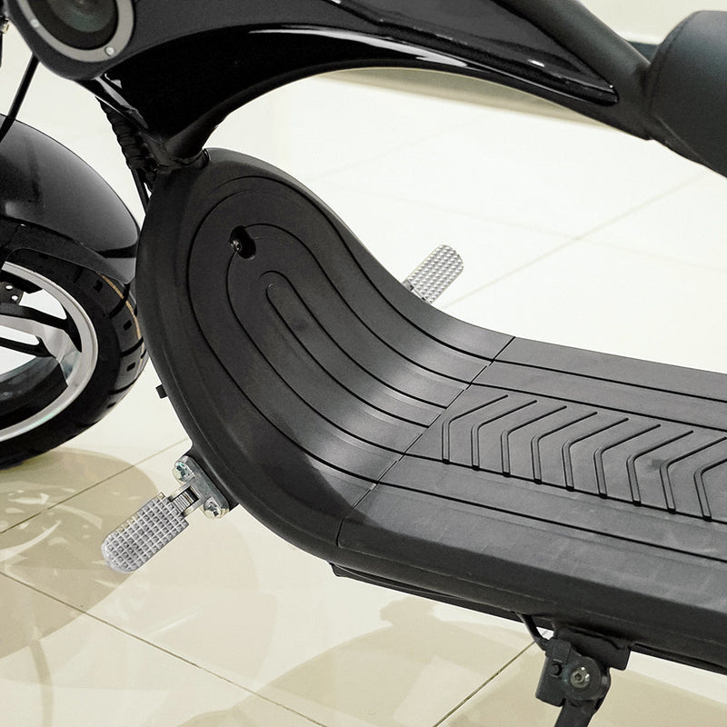 CRONY NEW X1 Harley Electrocar car With BT Speaker 65KM/H Electrocar car Citycoco Fat Tire Electric Motorcycle Black