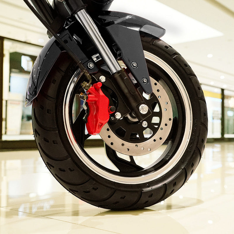 CRONY NEW X1 Harley Electrocar car With BT Speaker 65KM/H Electrocar car Citycoco Fat Tire Electric Motorcycle Black