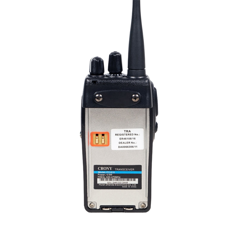 Crony 5W CY-810 Professional Walkie Talkies 2-7 KM Portable Handheld Civilian Two Way Radio Black