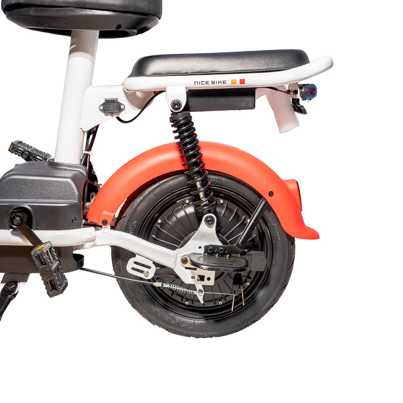 CRONY NEW T6 Electric Scooter 350W Motor 48V/12AH Battery 25-30KM Range Dual Seater Drum Brakes Front/Rear Suspension Electric Motorcycle