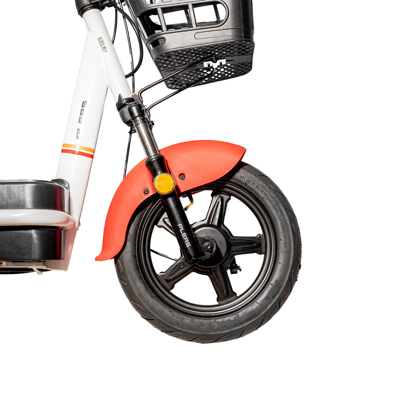 CRONY NEW T6 Electric Scooter 350W Motor 48V/12AH Battery 25-30KM Range Dual Seater Drum Brakes Front/Rear Suspension Electric Motorcycle