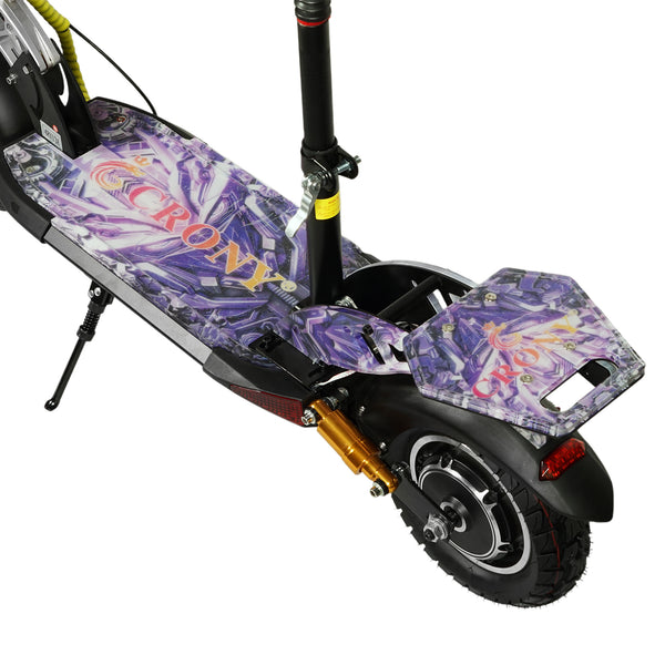 CRONY V10+ LED 1500W 10-inch Wide Tire High Configuration E-Scooter, High-Speed Electric Scooter for Outdoor Roads with Bluetooth Speaker.