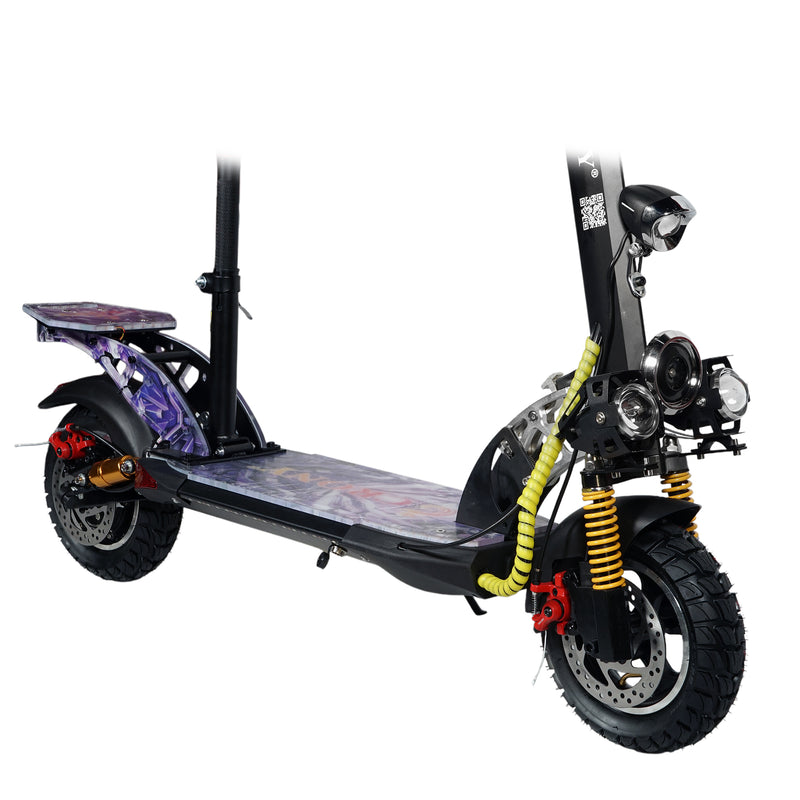 CRONY V10+ LED 1500W 10-inch Wide Tire High Configuration E-Scooter, High-Speed Electric Scooter for Outdoor Roads with Bluetooth Speaker.