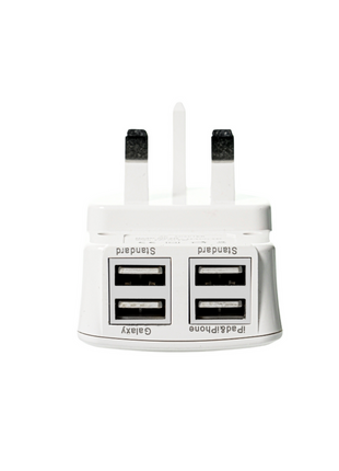 4 Ports USB Wall Charger Quick Charge Travel USB Power Adapter