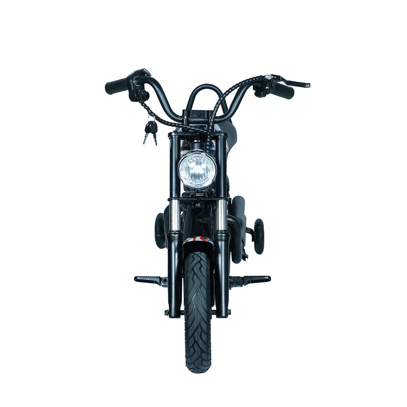 CRONY YY-7S8P Electric Scooter 180W Motor 24V/5.2AH Battery 10-12KM Range Front Suspension Normal Brake LCD Display Harley Motorcycle Electric Motorcycle