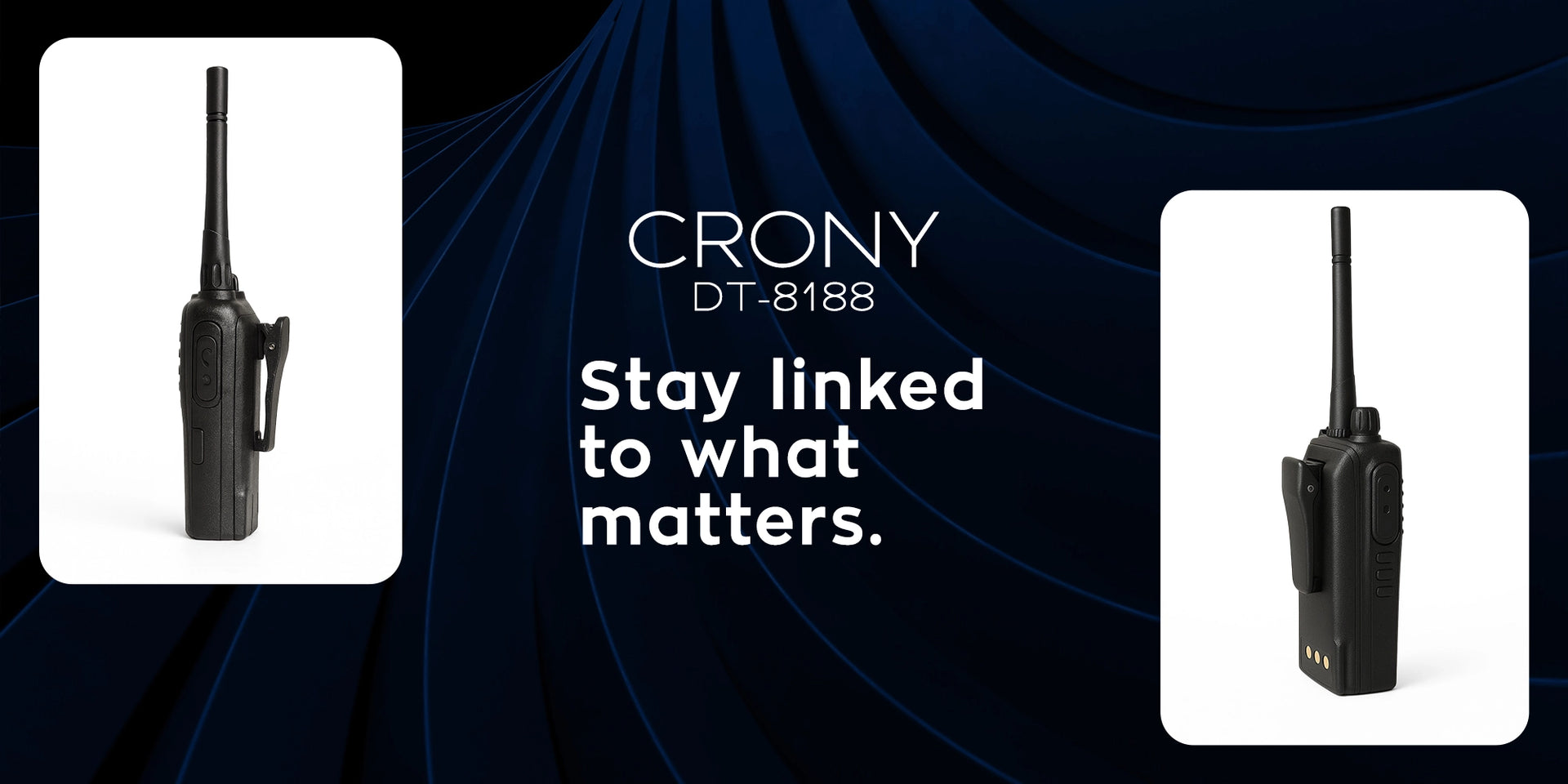 CRONY 10W DT-8188 UHF Double Segment Color screen Professional Walkie Talkies 8-15 KM - Hero Banner 3