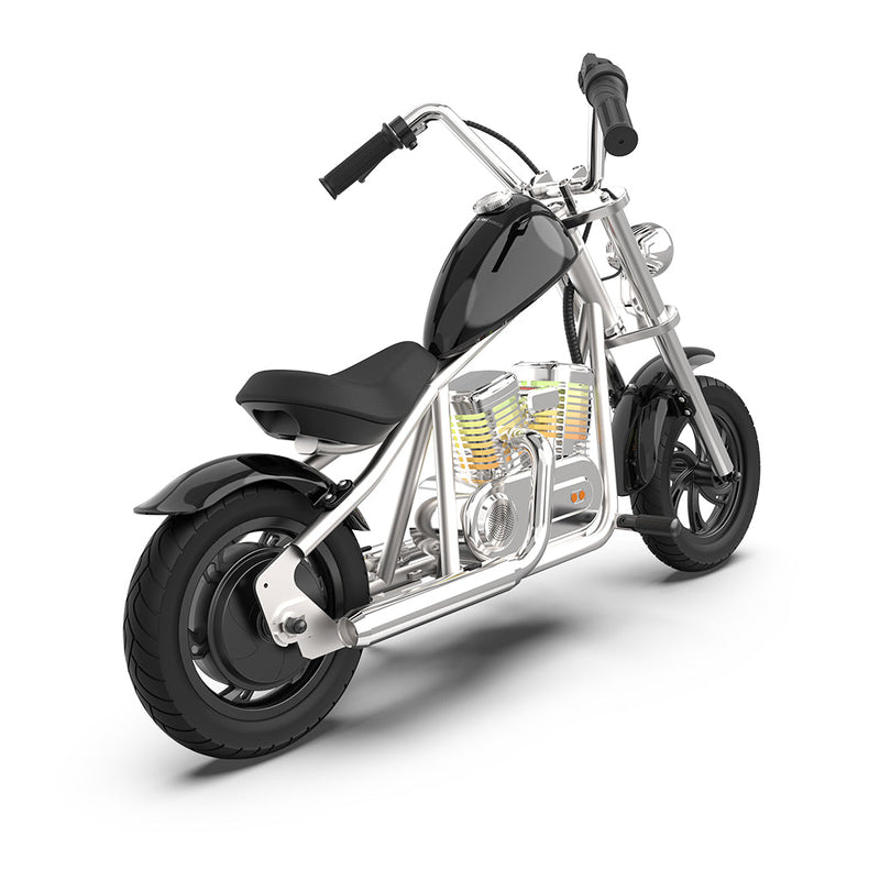 CRONY EL-MB03C Children Harley silver plating With APP Bluetooth Motor sounds and fake smoke LED light Electric Motorcycle