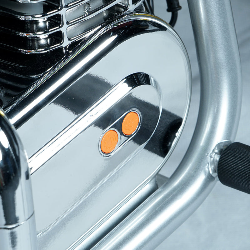 CRONY EL-MB03C Children Harley silver plating With APP Bluetooth Motor sounds and fake smoke LED light Electric Motorcycle