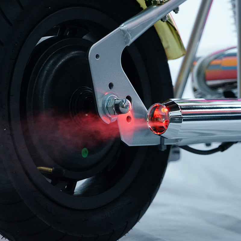 CRONY EL-MB03C Children Harley silver plating With APP Bluetooth Motor sounds and fake smoke LED light Electric Motorcycle