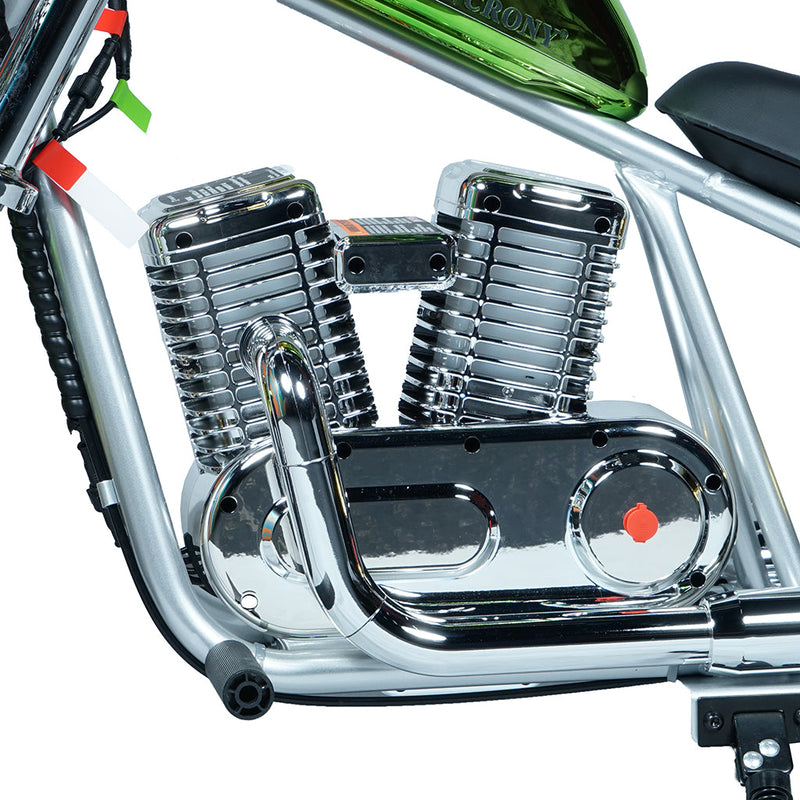 CRONY EL-MB03C Children Harley silver plating With APP Bluetooth Motor sounds and fake smoke LED light Electric Motorcycle