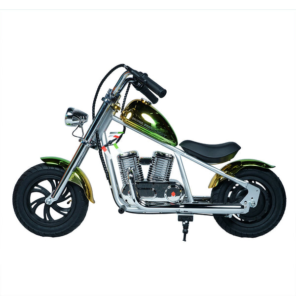 CRONY EL-MB03C Children Harley silver plating With APP Bluetooth Motor sounds and fake smoke LED light Electric Motorcycle