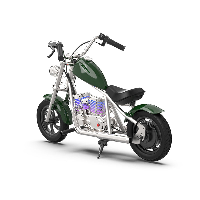 CRONY EL-MB03C Children Harley silver plating With APP Bluetooth Motor sounds and fake smoke LED light Electric Motorcycle