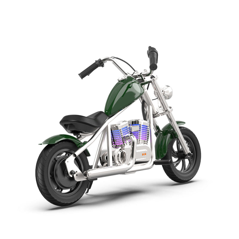 CRONY EL-MB03C Children Harley silver plating With APP Bluetooth Motor sounds and fake smoke LED light Electric Motorcycle