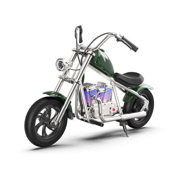 CRONY EL-MB03C Children Harley silver plating With APP Bluetooth Motor sounds and fake smoke LED light Electric Motorcycle