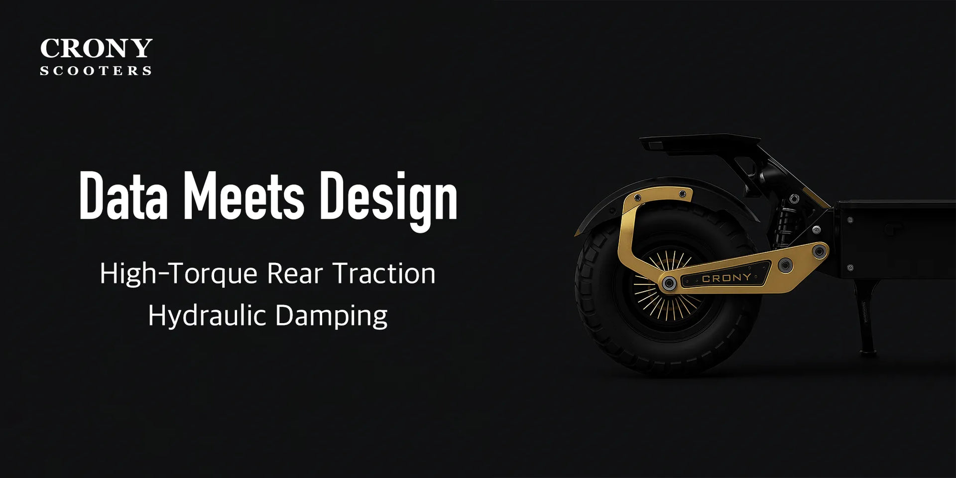 CRONY GT 13 inch Wide tire High configuration E-Scooter - Hero Banner 3