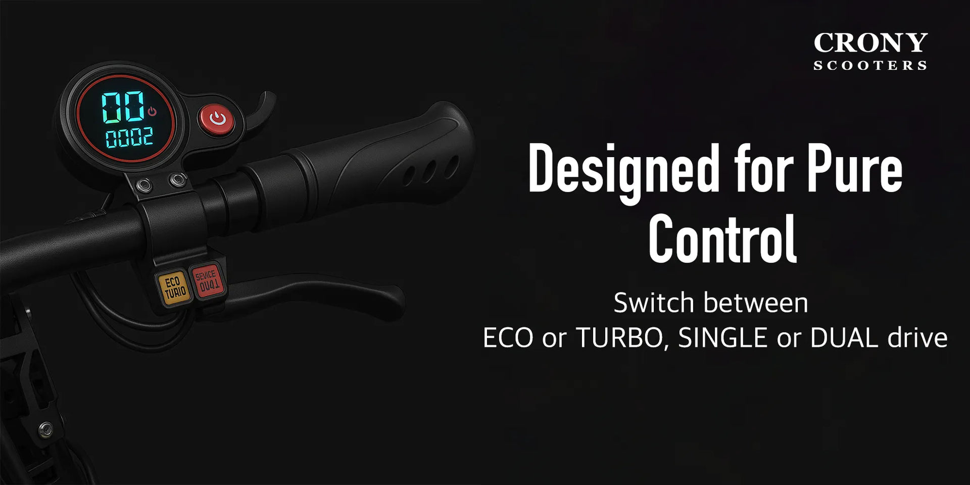 CRONY GT 13 inch Wide tire High configuration E-Scooter - Hero Banner 5