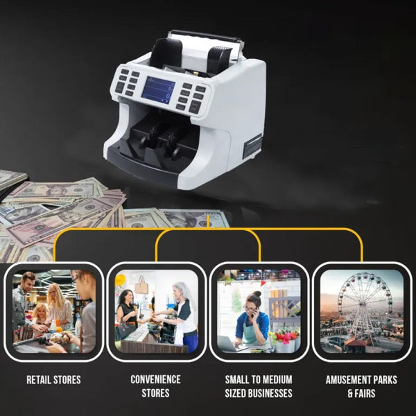 CRONY H-8700 High-Speed Smart Bill Counter 1200 Notes/Min Built-in Thermal Printer TFT Display  Banknote Verifiers