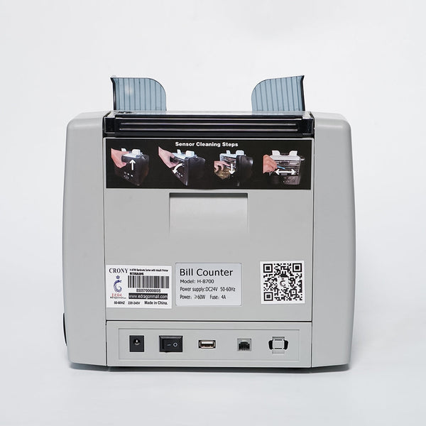 CRONY H-8700 High-Speed Smart Bill Counter 1200 Notes/Min Built-in Thermal Printer TFT Display  Banknote Verifiers