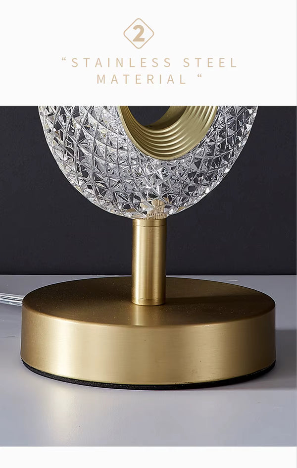 CRONY Three-color touch charging model 0 with 1 diamond face lamp LED Crystal Table Lamp For Home Room