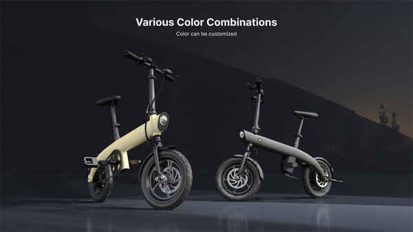 CRONY H2 Folding Electric Bike 14-Inch 250W Motor 36V Detachable Battery 25KM/H