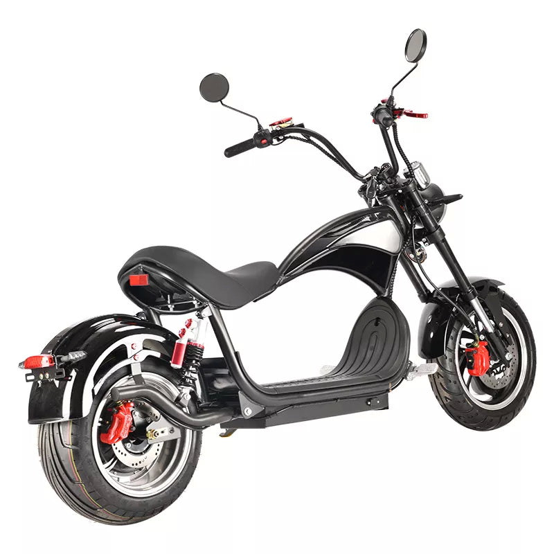 CRONY NEW X1 Harley Electrocar car With BT Speaker Electrocar car Citycoco Fat Tire Electric Motorcycle Red spider