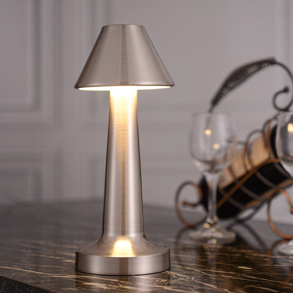 Trapezoidal Table Lamp(Rose Gold) Three color dimming