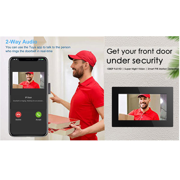 10-inch HD IP Video doorphone touch indoor monitor wifi video door phone intercom system