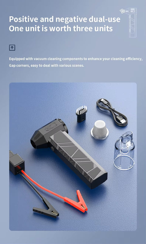 CRONY PQ235 Super Power Fan With Jump Starter