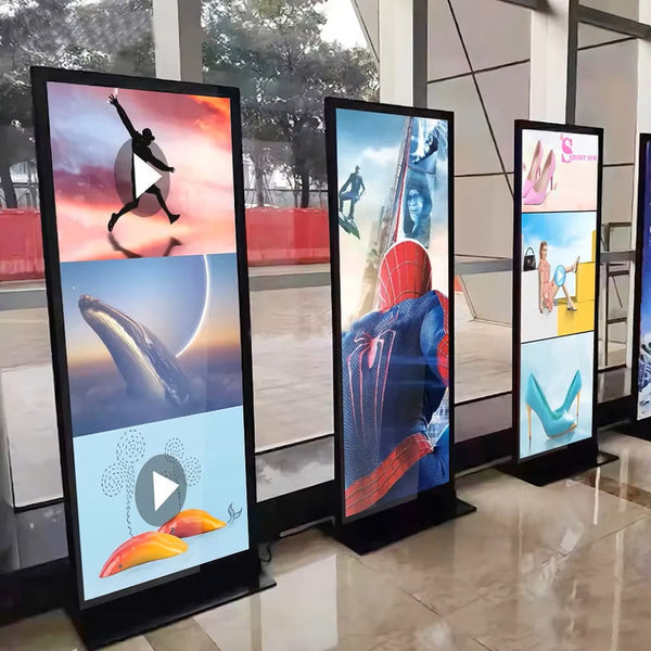 CRONY TX64-2 64 Inch Full HD Vertical Touch Screen Android 11 LED Display Dual Speakers WiFi Bluetooth Advertising machine