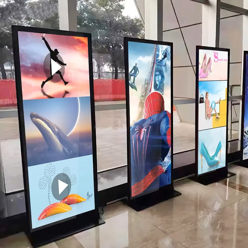 CRONY TX64-2 64 Inch Full HD Vertical Touch Screen Android 11 LED Display Dual Speakers WiFi Bluetooth Advertising machine