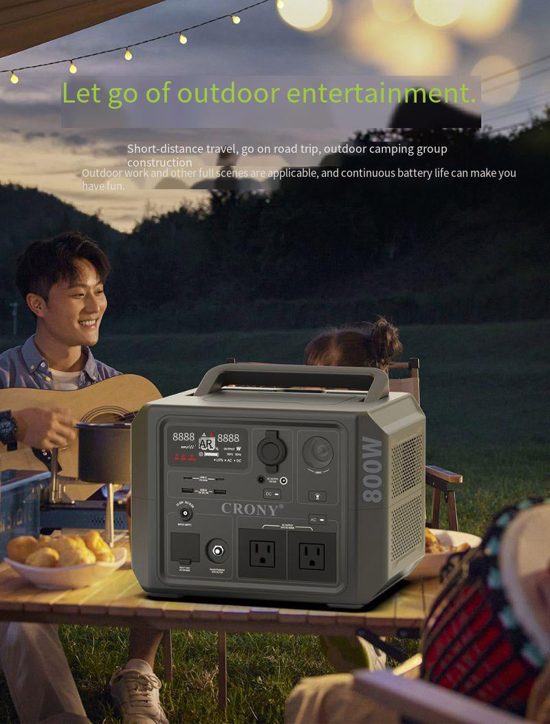 CRONY  CN601-800W Portable Power Station Portable Outdoor Power Lithium Iron Phosphate Energy Storage Power