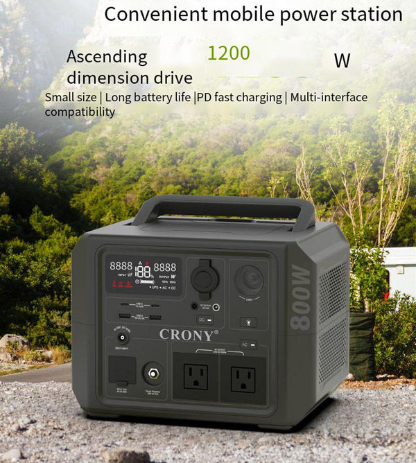 CRONY  CN601-800W Portable Power Station Portable Outdoor Power Lithium Iron Phosphate Energy Storage Power