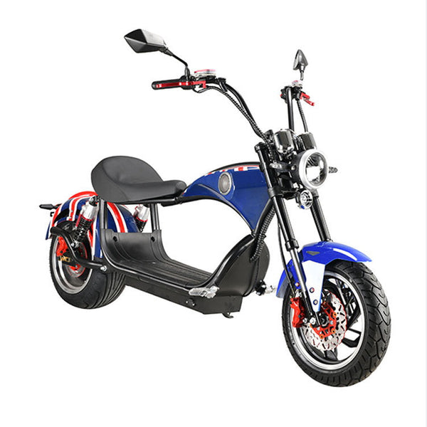 CRONY NEW X1 Harley Electrocar car With BT Speaker Electrocar car Citycoco Fat Tire Electric Motorcycle Red spider