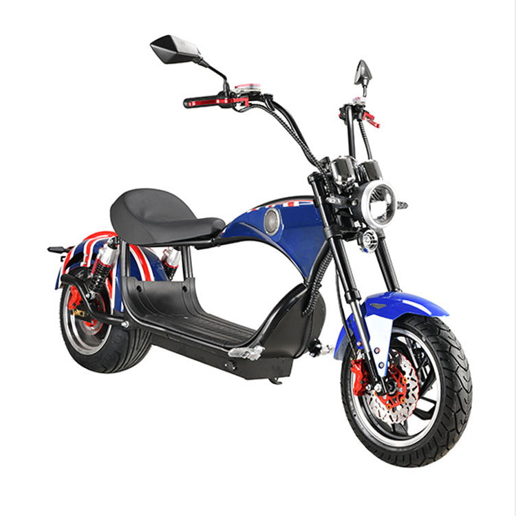 CRONY NEW X1 Harley Electrocar car With BT Speaker Electrocar car Citycoco Fat Tire Electric Motorcycle Red spider