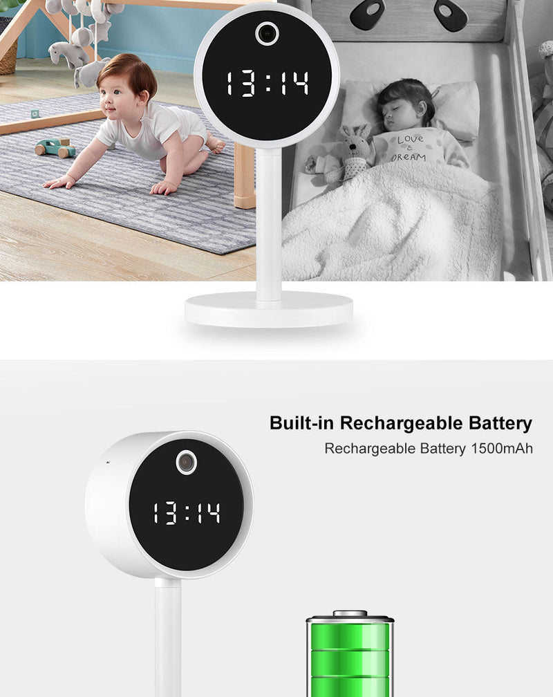 CRONY X8-1080P-WiFi Clock Camera Wireless Clock Camera Head Design Table Clock