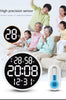 CRONY 6620 Wall clock 12 Inch LED Large Number Digital Wall Clock Temperature And Humidity Electronic Clock