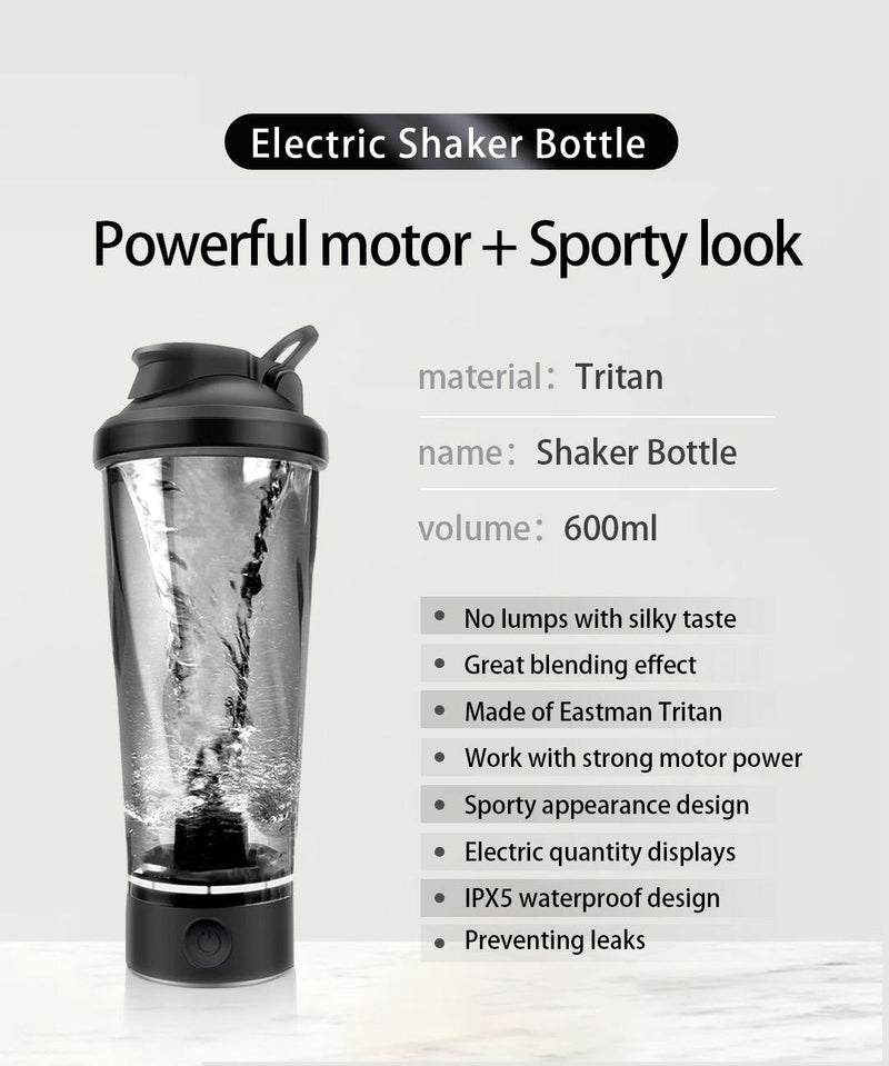CRONY VT-006 Self-mixing Cup Portable Sustainable Rechargeable Plastic Electric Shaker Water Bottles
