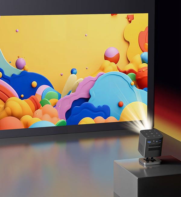 C1000 3D upright Projector with BT speaker Mini 1080p Wifi Smart Led Dlp Android Mobile Home Theater Portable Pico Pocket Video Projector With Battery