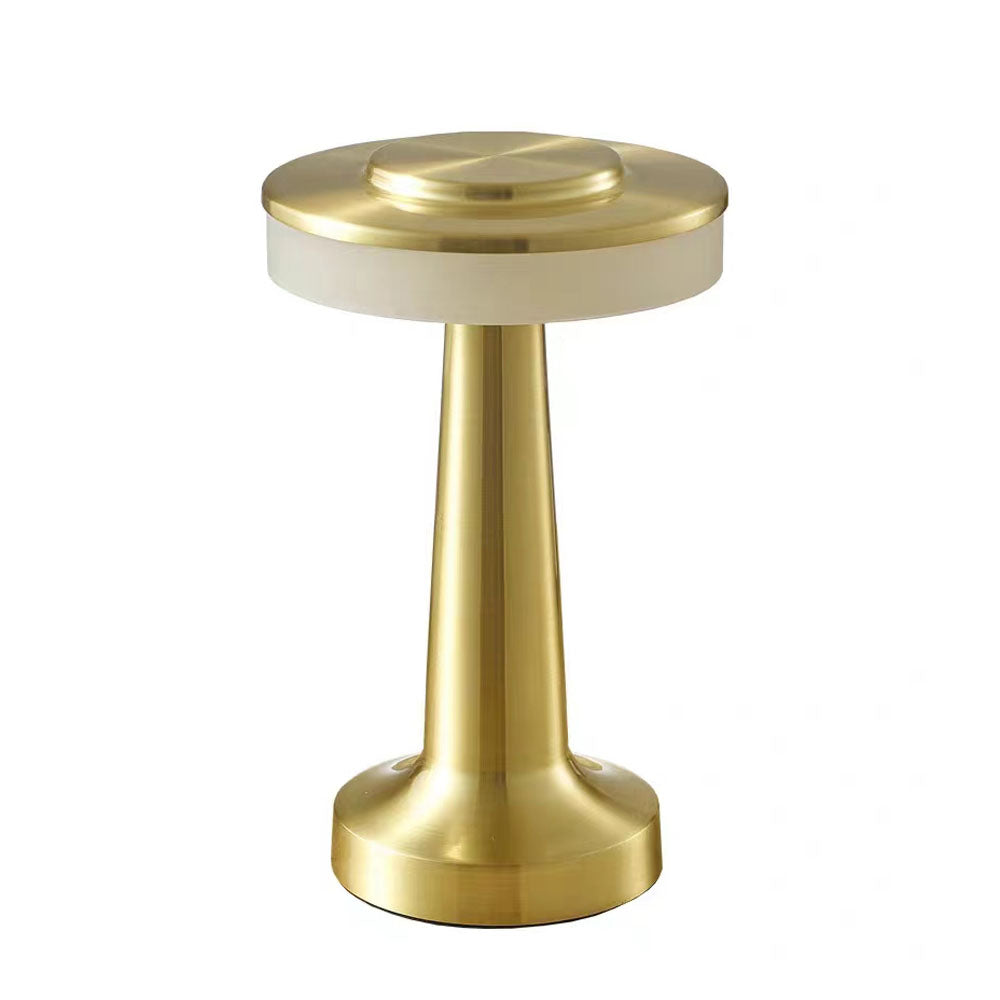 Flat Table Lamp (Rose Gold) Three color dimming