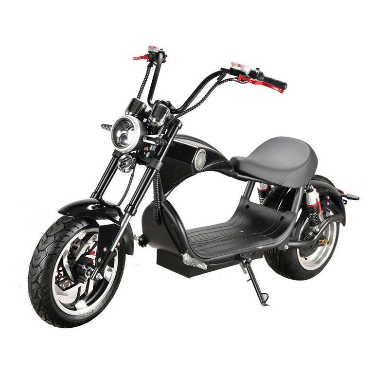 CRONY NEW X1 Harley Electrocar car With BT Speaker Electrocar car Citycoco Fat Tire Electric Motorcycle Red spider