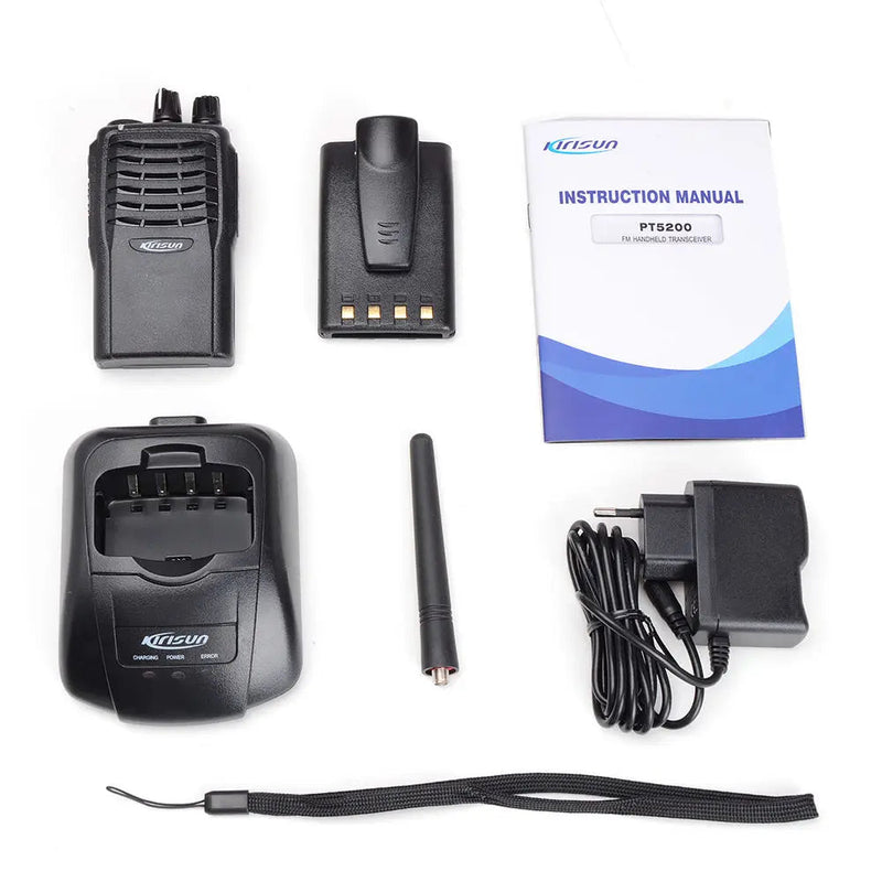 PT5200 UHF walkie-talkie Two Way Radio Digital Intercom Two Way Radio Walkie Talkie Talk Range 4-10km