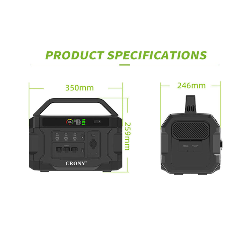CRONY CN1002-1800W Portable Power Station AC 230V