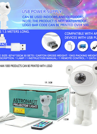CRONY BT Astronaut projection light Sky Moon Star Night Light Projection Lamp Galaxy Astronaut Projector with Bluetooth Speaker